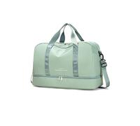 CORIOS Sac de Sport en Nylon Grande Capacité avec Compartiment à Chaussures - Sac d'Hôpital Fitness Weekend à Bandoulière pour Femmes/Hommes, Camping, Travail - Vert