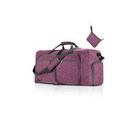 CORIOS Sac de Voyage 85L Pliable avec Compartiment à Chaussures - de Sport Gym Grande Weekend à Bandoulière d'Hôpital Oxford pour Travail Sport Violet Foncé