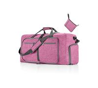 CORIOS Sac de Voyage Hommes/Femmes 115L Pliable Sac de Sport Gym Grande Sac Weekend à Bandoulière avec Compartiment à Chaussures Sac d'Hôpital Oxford Sac de Fitness pour Travail Sport Violet Clair
