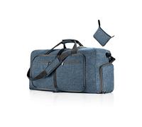 CORIOS Sac de Voyage Hommes/Femmes 115L Pliable Sac de Sport Gym Grande Sac Weekend à Bandoulière avec Compartiment à Chaussures Léger Sac d'Hôpital Oxford Sac de Fitness pour Travail Sport Bleu