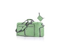 CORIOS Sac de Voyage Hommes/Femmes 65L Pliable Sac de Sport Gym Grande Sac Weekend à Bandoulière avec Compartiment à Chaussures Léger Sac d'Hôpital Oxford Sac de Fitness pour Travail Sport Vert Clair