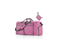 CORIOS Sac de Voyage Hommes/Femmes 65L Pliable Sac de Sport Gym Grande Sac Weekend à Bandoulière avec Compartiment à Chaussures Sac d'Hôpital Oxford Sac de Fitness pour Travail Sport Violet Clair