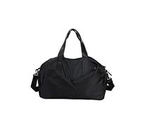 CORIOS Sac de Voyage Hommes/Femmes Nylon Sac de Sport Gym Grande Sac Weekend à Bandoulière Sac d'Hôpital Léger Sac de Fitness avec Compartiment à Chaussures & Poche de Séparation Humide et Sèche Noir