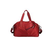 CORIOS Sac de Voyage Hommes/Femmes Nylon Sac de Sport Gym Grande Sac Weekend à Bandoulière Sac d'Hôpital Léger Sac de Fitness avec Compartiment à Chaussures & Poche de Séparation Humide et Sèche Rouge