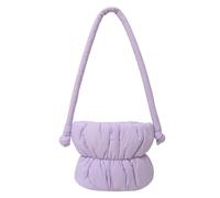 CORIOS Sac Fourre Tout Matelassé en Nylon pour Femme Sac à Main Rembourré en Duvet de Coton Doux Léger Sacs Cabas Sac D'épaule Petit Sacs Portés Épaule Achat Travail Sac à Poignée Supérieure Violet