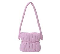 CORIOS Sac Fourre Tout Matelassé en Nylon pour Femme Sac à Main Rembourré en Duvet de Coton Doux Léger Sacs Cabas Sac D'épaule Petit Sacs Portés Épaule Achat Travail Sac à Poignée Supérieure Rose