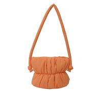 CORIOS Sac Fourre Tout Matelassé en Nylon pour Femme Sac à Main Rembourré en Duvet de Coton Doux Léger Sacs Cabas Sac D'épaule Petit Sacs Portés Épaule Achat Travail Sac à Poignée Supérieure Orange