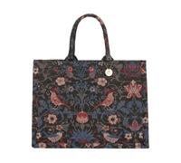 CORIOS Sac Porté-Documents Serviette avec Motifs Ethniques Imprimés pour Femme Grande Capacité Sac Ordinateur Portable Bohème Sacs Portés Épaule Sac à Main Fourre-Tout en Toile Sac de Plage Noir