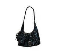 CORIOS Sac Porté Epaule avec Motif Croix Sac à Main en PU Cuir Femme Sac sous Le Bras de Capacité Moyenne Mode Sac Fourre-Tout Cabas D'épaule pour Quotidien Travail Achats Voyage Noir