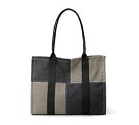 CORIOS Sac Porté Epaule pour Femme Sac de Toile Grand Capacité Sac à Main Casual Sac D'épaule Rétro Sac Cabas pour Travail Voyage Fête Achat Gris