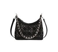 CORIOS Sac Porté Epaule pour Femmeen Sac à Main en PU Cuir Sac Bandoulière avec Motif Losange Capacité Moyenne Sac Fourre-Tout Hobo Cabas pour Quotidien Shopping Voyage Travail Noir