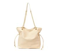 CORIOS Sac Seau à Cordon pour Femme PU Cuir Sac à Main Étanche Sac Portés Épaule Grande Sac Fourre Tout Mode Sacs Cabas Hobo avec Bandoulière Cuir et Chaîne pour Travail Achats Voyage Beige