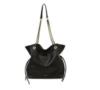 CORIOS Sac Seau à Cordon pour Femme PU Cuir Sac à Main Étanche Sac Portés Épaule Grande Sac Fourre Tout Mode Sacs Cabas Hobo avec Bandoulière Cuir et Chaîne pour Travail Achats Voyage Noir