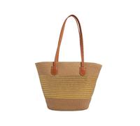 CORIOS Sac Tissé en Paille pour Femme Sac de Plage D'été Bohème Sacs Portés Épaule Fourre-Tout Tressés à la Main Cabas Hobo Rétro Sac à Main pour Voyage Plage Vacances Or