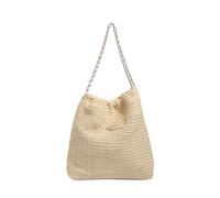 CORIOS Sac Tissé en Paille pour Femme Sac de Plage D'été Bohème Sacs Portés Épaule Sac Fourre-Tout Tressés à la Main Rétro Sac à Main Sacs Cabas Sac Hobo pour Voyage Vacances Plage Beige