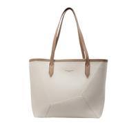 CORIOS Sacs Portés Épaule en PU Cuir pour Femme Sac à Main avec Design Patchwork Grand Sac Porté-Documents Élégant Sac Fourre-Tout Cabas pour Bureau Travail Voyage Blanc