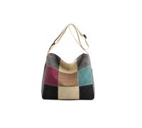 CORIOS Sacs Portés Épaule en Toile Femme Éclisse Multicolore Sac à Bandoulière Grande Sac à Main Occasionnel Sacs Cabas Sac Hobo Multifonctionnel Sac Messager Sac Fourre Tout Gris