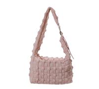 CORIOS Sacs Portés Épaule Matelassé pour Femme Sac à Bandoulière Rembourré Elégant Nylon Sac à Main Messager Grande Sac à Poignée Supérieure Mode Hobo Cabas Léger Sac Fourre-Tout Rose