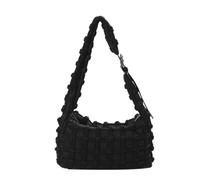 CORIOS Sacs Portés Épaule Matelassé pour Femme Sac à Bandoulière Rembourré Elégant Nylon Sac à Main Messager Grande Sac à Poignée Supérieure Mode Hobo Cabas Léger Sac Fourre-Tout Noir
