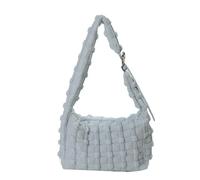 CORIOS Sacs Portés Épaule Matelassé pour Femme Sac à Bandoulière Rembourré Elégant Nylon Sac à Main Messager Grande Sac à Poignée Supérieure Mode Hobo Cabas Léger Sac Fourre-Tout Bleu