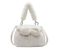 CORIOS Sacs Portés Épaule Moelleux en Peluche pour Femme Petit Sac à Main Sac à Bandoulière Rétro Sac Fourre Tout Léger Sac à Poignée Supérieure Sac Messager Elégant Doux Sac Hobo Sacs Cabas Beige