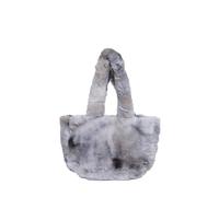 CORIOS Sacs Portés Épaule Moelleux en Peluche pour Femme Souple Sac à Poignée Supérieure Grande Capacité Sac à Main Élégant Sac Fourre Tout Mode Shopping Travail Voyage Sac Hobo Cabas Gris