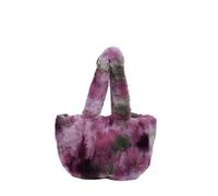 CORIOS Sacs Portés Épaule Moelleux en Peluche pour Femme Souple Sac à Poignée Supérieure Grande Capacité Sac à Main Élégant Sac Fourre Tout Mode Shopping Travail Voyage Sac Hobo Cabas Violet