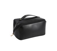 CORIOS Trousse de Toilette Femme Grande Capacité Sac à Cosmétiques Imperméable Trousse Maquillage PU Cosmétique Organiseur Portable Sac à Cosmétiques Multifonctionnel Voyage Accessoires Noir