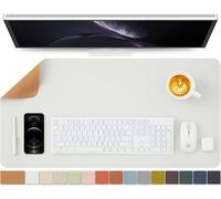 Cork Desk Pad,Double-Sided Desk Blotter Pad for Office & Home,Office Organization and Accessories,Great for Large Mouse Pad & Desk Pad on Top of Desks (White,31.5"" x 15.7"")