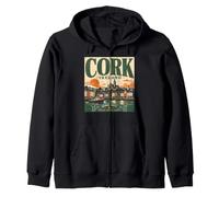 Cork Irlande Sunrise Rebel City Est. 915 Sweat à Capuche