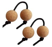 Cork Kashaka Shaker Instrument de son à rythme, 2 paires d'instrument de percussion de balle d'assaut | Boules de musique classique africaine, shaker de débutant pour KTV, mariage, fête, performance