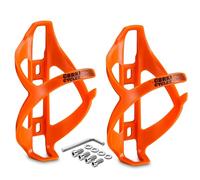 corki Lot de 2 porte-bouteilles d'eau pour vélo de route, VTT, gravier, orange vif