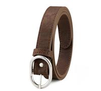 Corkor Ceinture en liège pour femme - Cuir vegan - Ceinture réglable - Noir - 25 mm de large, marron, XL - (Fits waist 39-42")