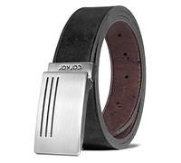 Corkor Ceinture en liège réversible pour homme - Cuir vegan - Robe pour jeans - Ceinture réglable - Marron Noir - 3,5 cm de large, Marron ou noir, 34" - (Fits waist 30-34") - M