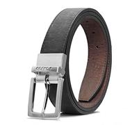 Corkor Ceinture réversible en cuir végétalien en liège | 30 mm de large, marron, noir, Noir et marron., 34" (Waist 30-32) - M