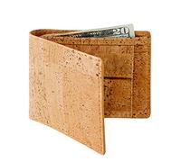 Corkor Portefeuille Porte Monnaie en Liège pour Homme Cartes de Credit Végétalien Marron Clair