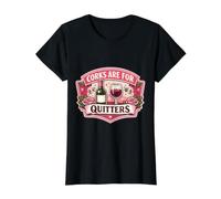 Corks are for Quitters Blague Florale Amusante pour Amateur de vin T-Shirt Graphique avec Valeur