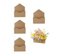 Corkwaw Lot de 5 boîtes de rangement pliables à motif floral pour fleuriste, fleurs artificielles, mariage, anniversaire, fête des mères, Saint-Valentin (marron)