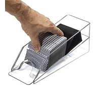 Corlidea Distributeur de cartes professionnel Dealer Shoe peut accueillir quatre jeux de cartes, plastique transparent, accessoires casino de poker ou Black Jack (transparent)