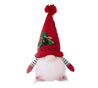 Corlidea Gnome de Noël Lumineux, Lutin Farceur en Peluche pour Décoration de Noël, Gnome Peluche Elfe à la Main Tomte Scandinave Cadeau Poupée pour Décoration de Table Cheminée Maison Bureau
