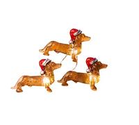 Corlidea Guirlande Lumineuse de Teckel, 3M LED à Piles Fairy Lights Chiot LED Guirlandes Lumineuses Éclairage Décorations de Noël pour Sapin de Noël Anniversaire Mariage Fête dans Chambre Terrasse