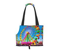 Corlorful Park Sac à bandoulière pour animal domestique avec imprimé spécialement conçu pour les petits chiens et chats, bandoulière multifonction et sac à main