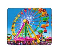 Corlorful Park Tapis de souris de jeu, multi-code 24 x 24 cm