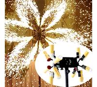 CORLYSE Machine à étincelles De Système De Tir De Feu d'artifice, Fontaine Pyrotechnique Intérieure Pyrotechnique De Mariage Sparkler, DJ De Concert De Scène à Double Roue