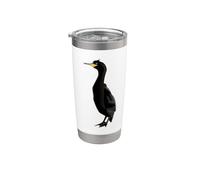 Cormoran Oiseau de mer Cormorans Oiseau d'eau Gobelet isotherme en acier inoxydable double paroi