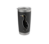 Cormoran Oiseau de mer Cormorans Oiseau d'eau Gobelet isotherme en acier inoxydable double paroi