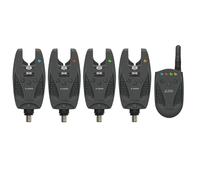 Cormoran Pro Carpe Détecteur de Touche Set F-2000 4+1 Radio Dans Valise
