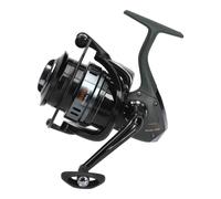 Cormoran VeyCor Feeder 4PiF Moulinet de pêche 6000 Noir Main gauche 3 roulements à billes en acier X-Wind Line Enroulement rapide QD avec disques de frein en carbone Poignée en aluminium Récupération