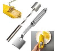 Corn Cob Stripper, Corn Peeler for Corn on the Cob, Corn Cob Peeler, Long Handle Stainless Steel Corn Stripping Tool, Corn on the Cob Remover, Corn Peeler Corn Cob Stripper Tool (2*)