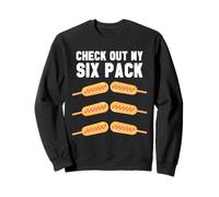 Corn Dog Découvrez Mon Pack de Six Corndog State Fair Funny Gym Sweatshirt